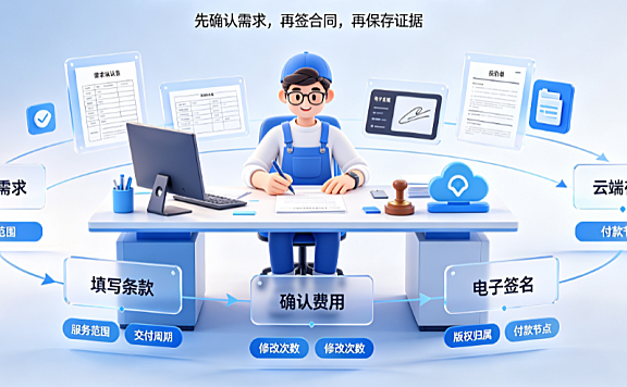美工自己外包怎么签合同：独立设计师签约指南与风控条款