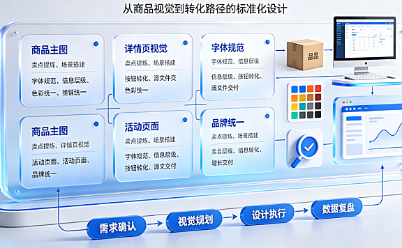 外包电商视觉美工怎么做?全链路SOP与数据化运营指南