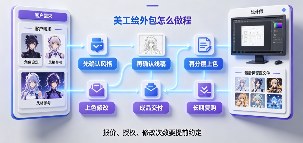 美工绘画外包怎么做好?