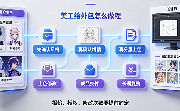 美工绘画外包怎么做好？商业转化与品控实操指南