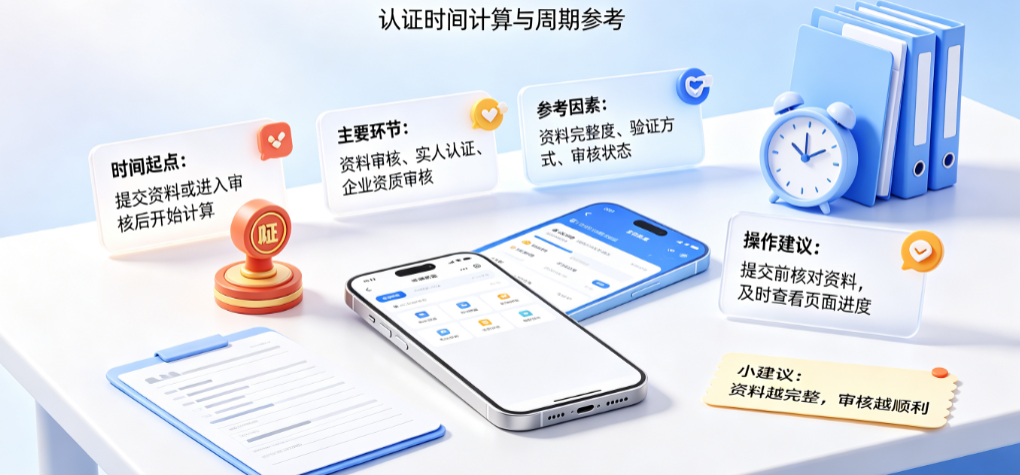 阿里巴巴认证的时间算在内的吗?时间多久?