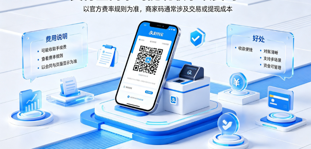 支付宝商家码提现收手续费吗?有什么好处?