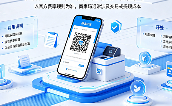 支付宝商家码提现收手续费吗?有什么好处?