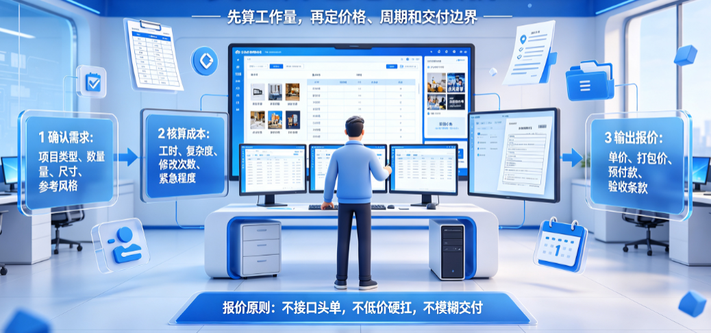 美工外包怎么报价？