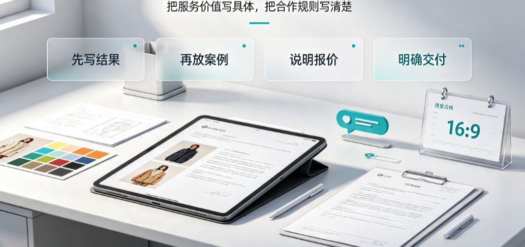 外包美工文案怎么写好一点?