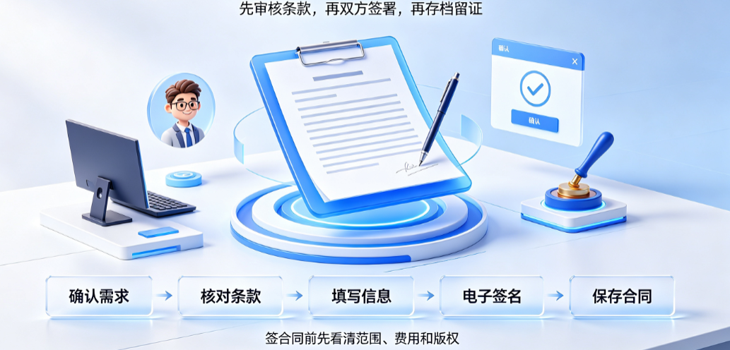 美工外包合同怎么签?