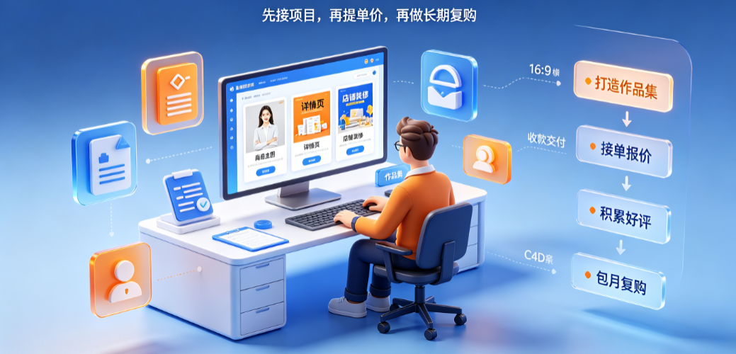 做美工外包怎么挣钱的?