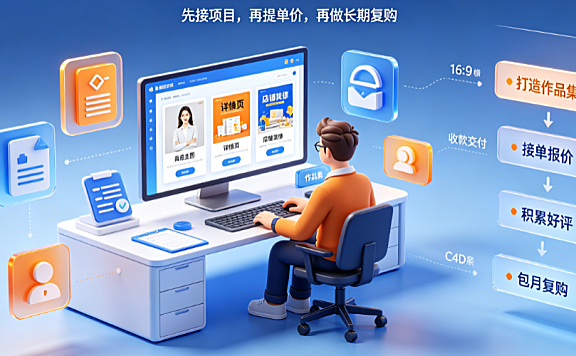 做美工外包怎么挣钱的？盈利模式与规模化实操指南