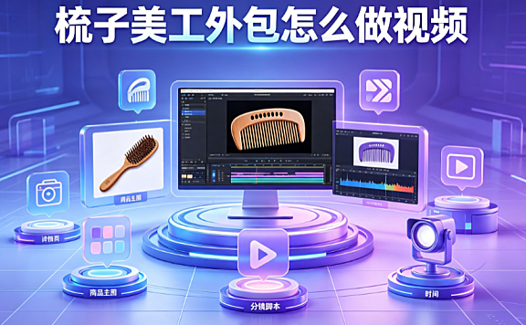 梳子美工外包怎么做视频_全流程实操指南