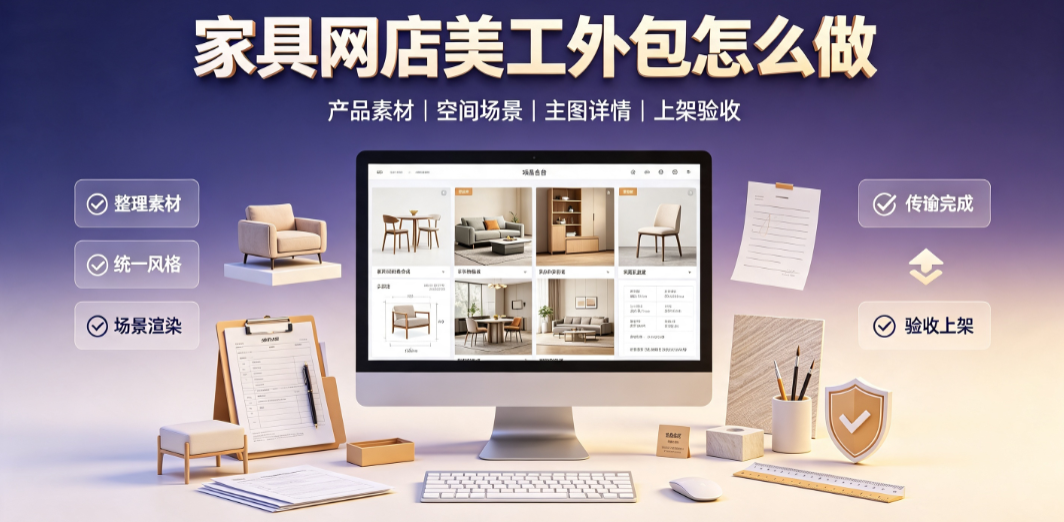 家具网店美工外包怎么做？核心逻辑与实操落地指南