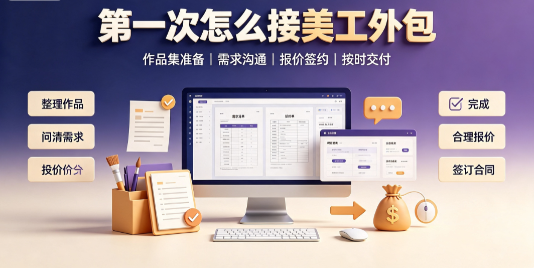 第一次怎么接美工外包？新手设计师高效破局指南