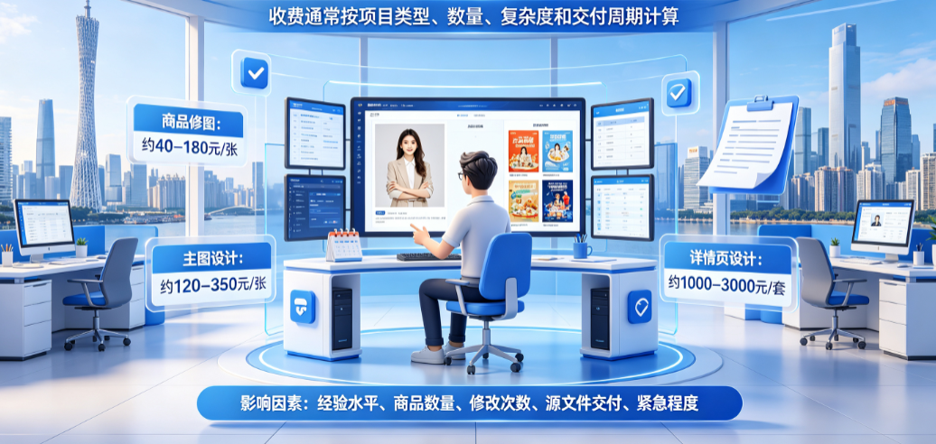 广州美工外包怎么收费？