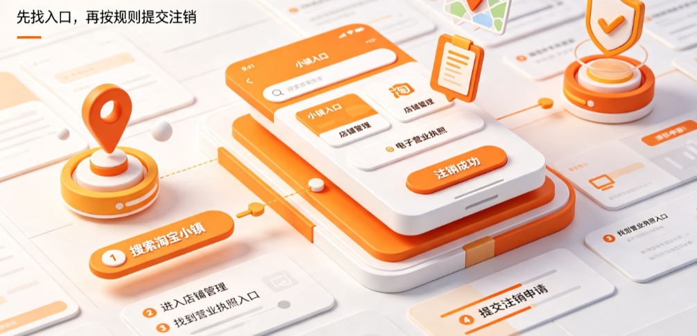 淘宝小镇在哪里进入?电子营业执照怎么注销?