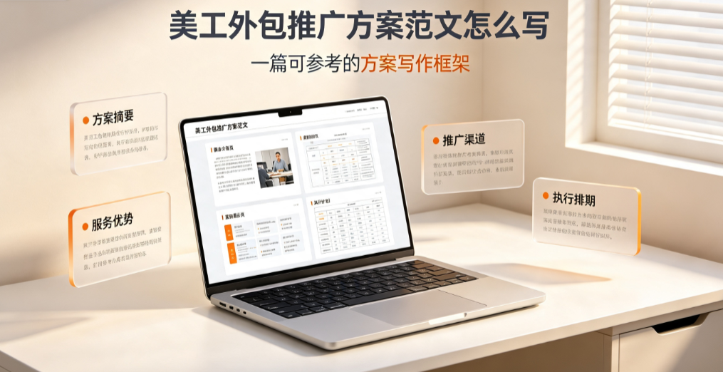 美工外包推广方案范文怎么写?