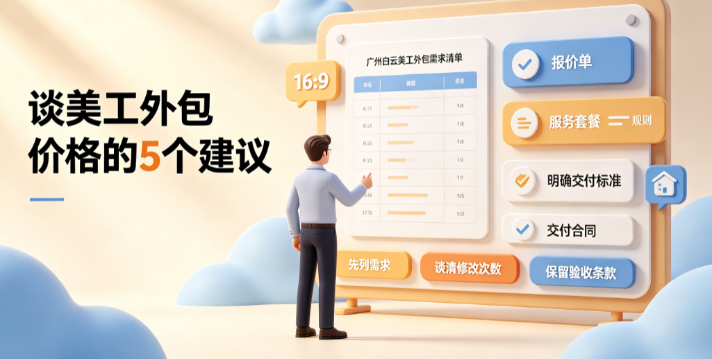 广州白云美工外包怎么收费？