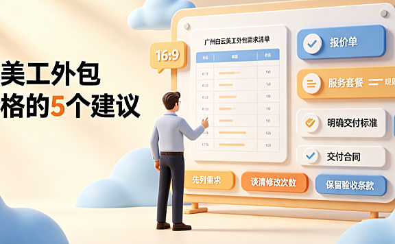 广州白云美工外包怎么收费？区域定价与避坑指南