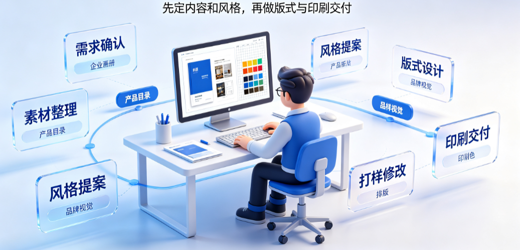 画册美工外包怎么做?