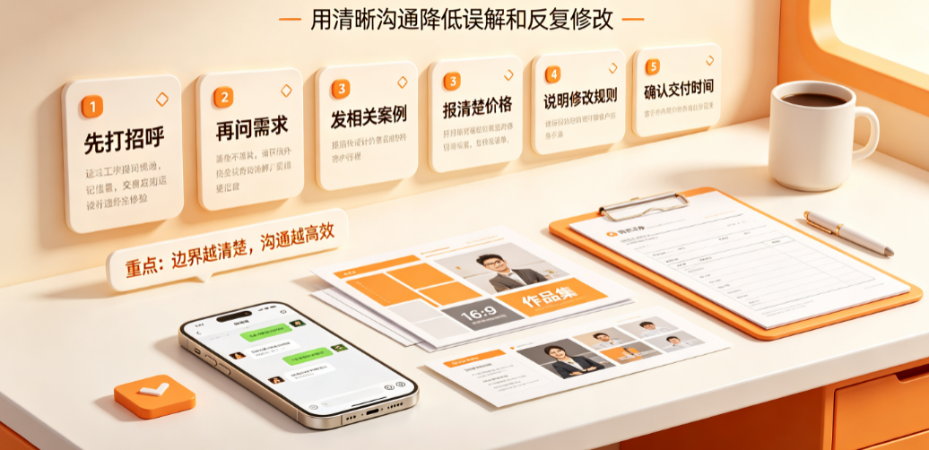 美工外包聊天方式怎么写？
