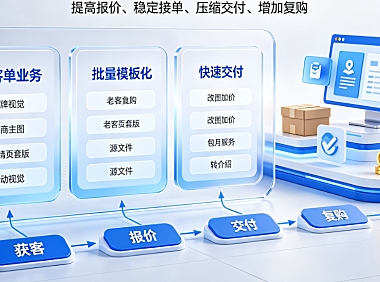 做美工外包怎么挣钱快呢？高客单转型与产能增效指南
