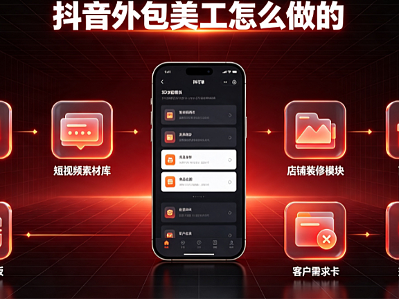 抖音外包美工怎么做的_平台视觉执行流程与管控指南