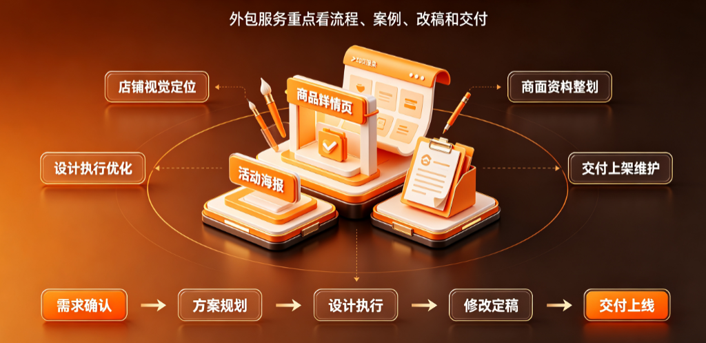 淘宝美工店外包怎么做的?