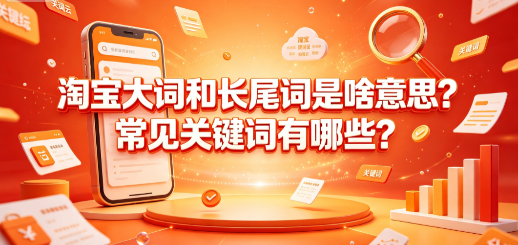 淘宝大词和长尾词是啥意思?常见关键词有哪些?运营指南