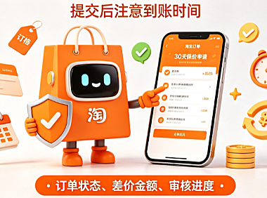 淘宝30天保价怎么申请?保价退的差价多久到账?
