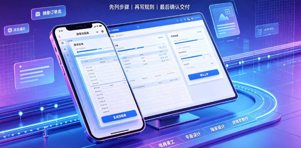 美工设计外包接单流程怎么写？