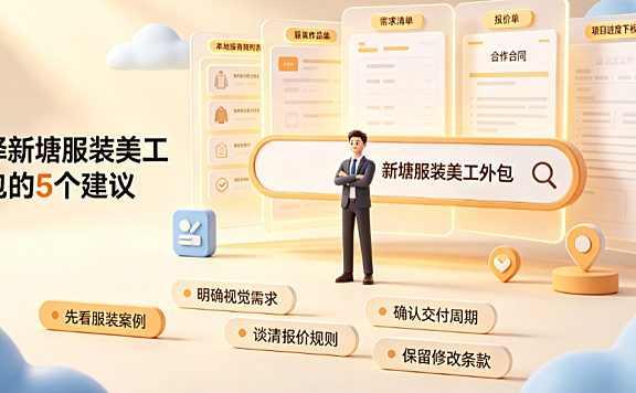 新塘服装美工外包怎么样？产业带视觉设计全解析