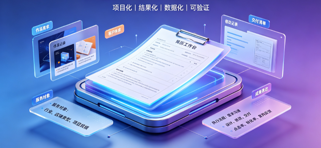 外包美工工作经历怎么写?