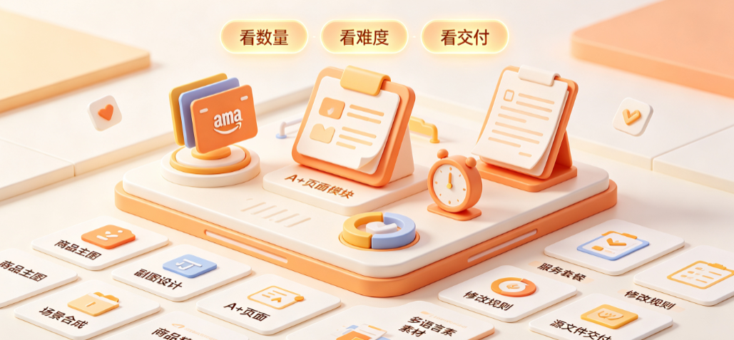 亚马逊外包美工怎么收费？