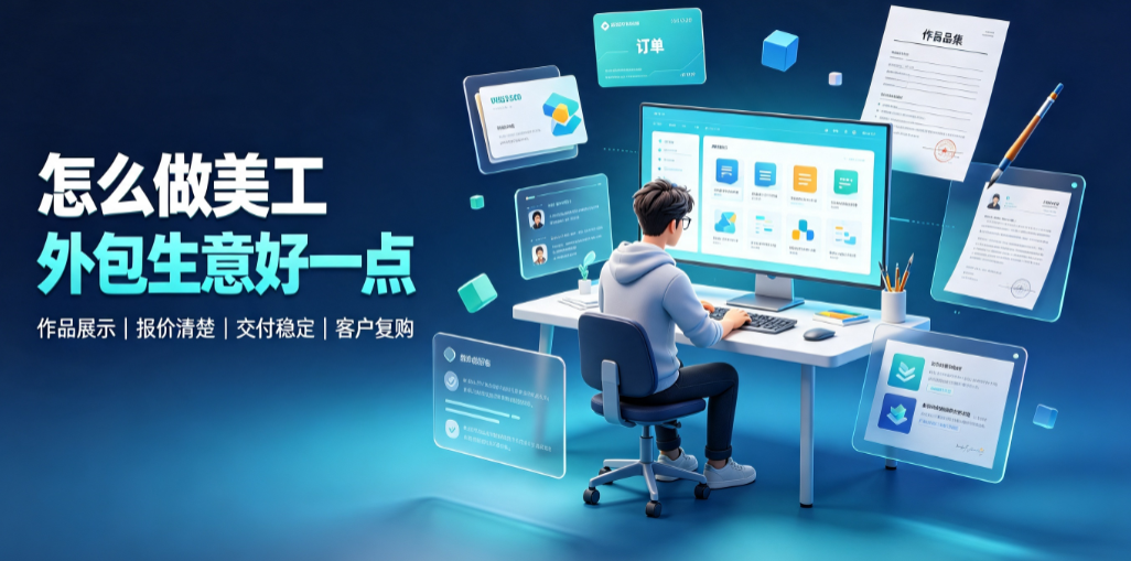 怎么做美工外包生意好一点？
