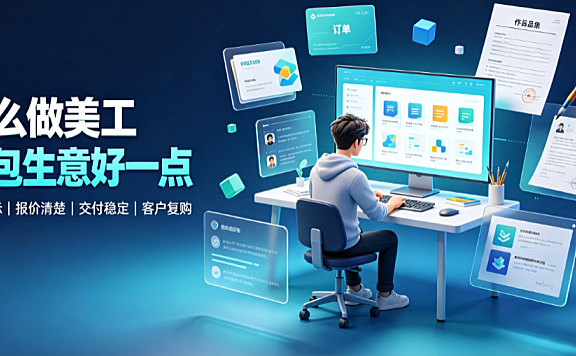 怎么做美工外包生意好一点？