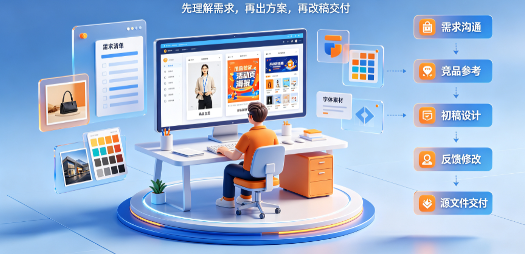 外包电商美工怎么做的？