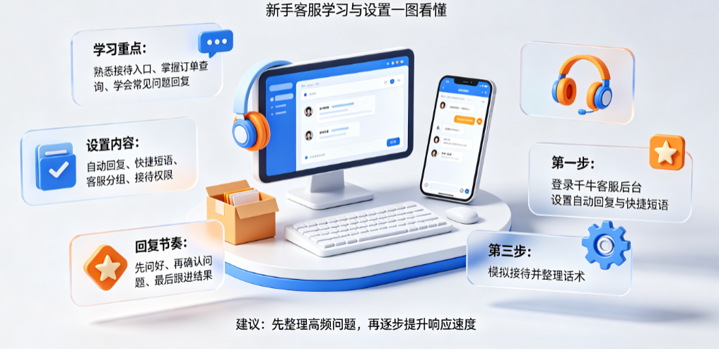 千牛新手客服怎么学?怎么设置?