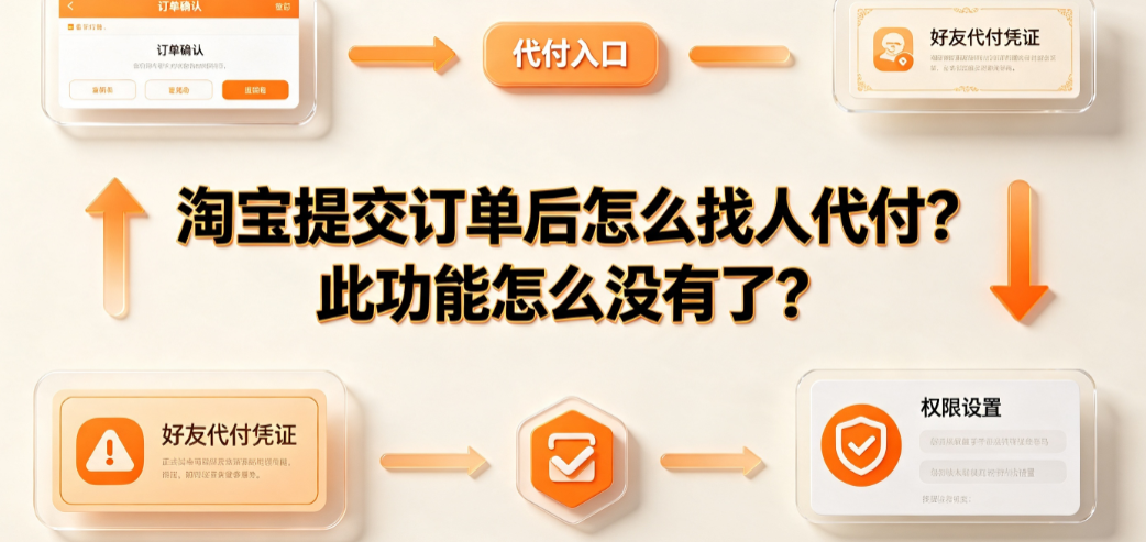 淘宝提交订单后怎么找人代付?此功能怎么没有了?