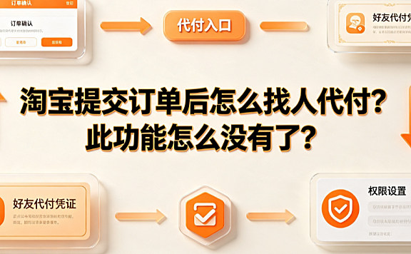 淘宝提交订单后怎么找人代付?此功能怎么没有了?