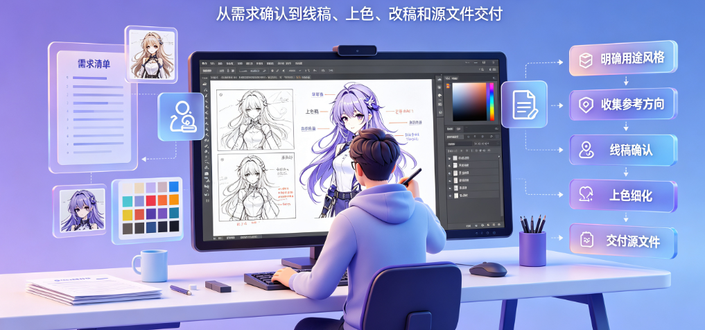 美工绘画外包怎么做?
