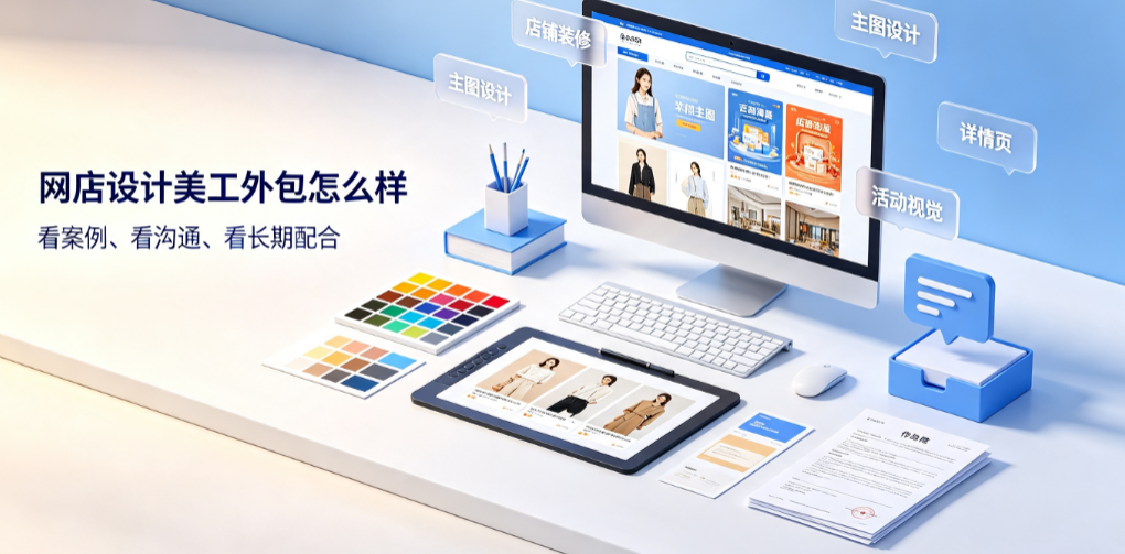 网店设计美工外包怎么样？