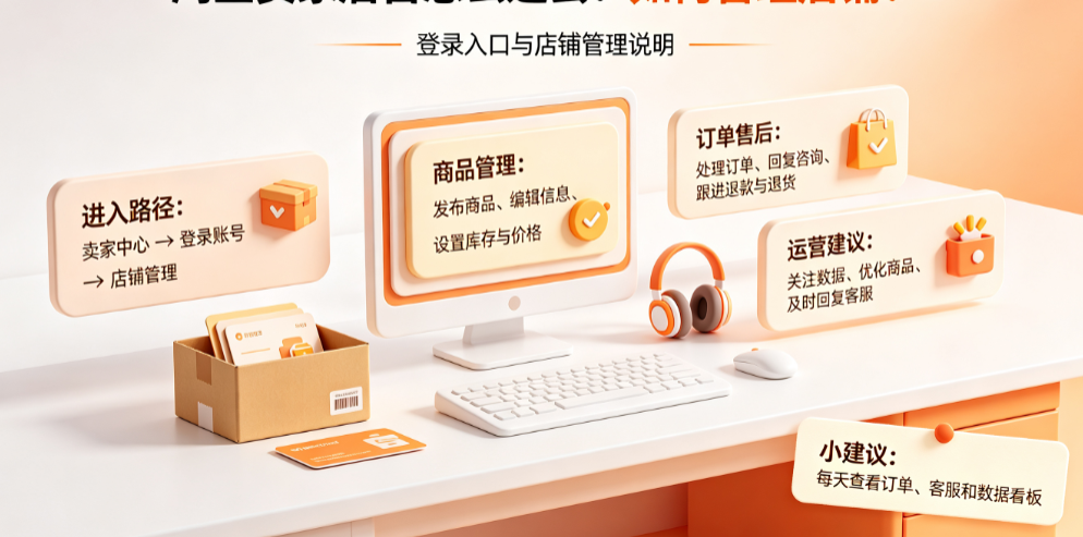 淘宝卖家后台怎么进去?如何管理店铺?