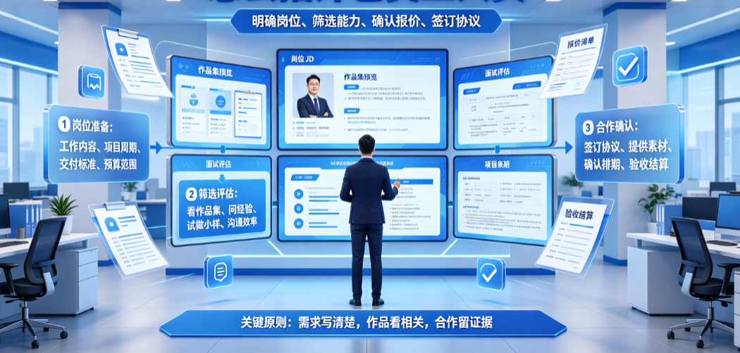怎么招外包美工人员？