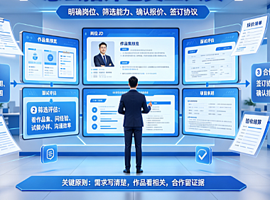 怎么招外包美工人员？全流程指南与避坑策略