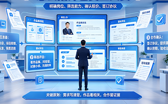 怎么招外包美工人员？全流程指南与避坑策略