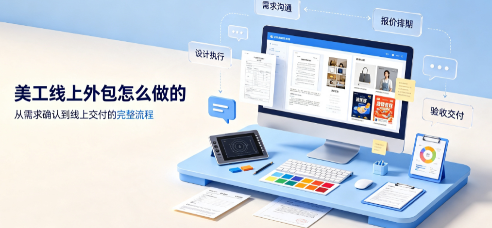 美工线上外包怎么做的视频？