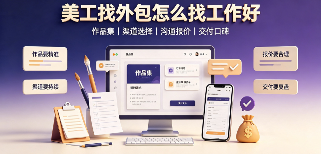 美工找外包怎么找工作好_精准获客与接单实战指南
