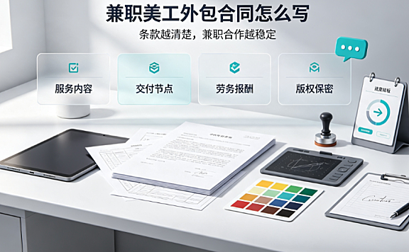 兼职美工外包合同怎么写?标准条款与合规指南