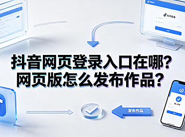 抖音网页登录入口在哪？网页版怎么发布作品？完整操作指南