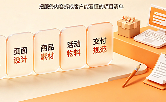 电商美工外包服务内容怎么写？