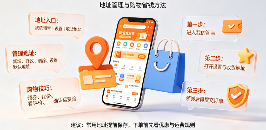 淘宝地址哪里找?有什么购物技巧?