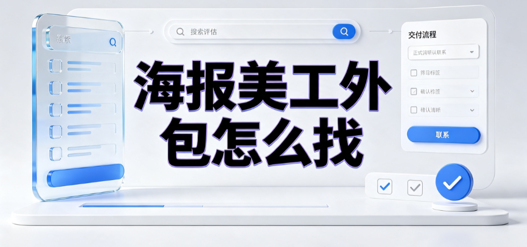 海报美工外包怎么找？全渠道筛选与高效协作指南